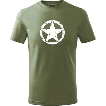 Chlapecké tričko DRAGOWA Dětské krátké tričko Star,, olivová