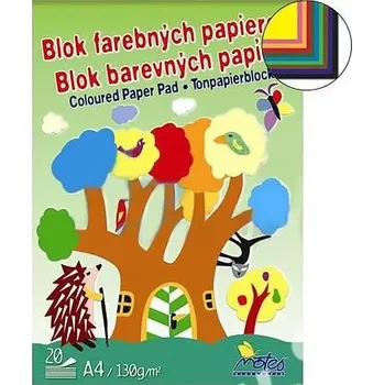 Papír Blok barevných papírů 20 kusů 130 g