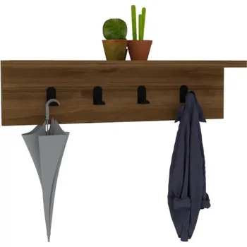 police Nástěnná police AKRON, vlašský ořech + vyzvednutí ZDARMA