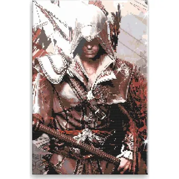 Diamantové malování Diamantové malování - Assassin 02 - 40x60 cm, bez dřevěného rámu - CZ výroba