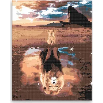 Diamantové malování Diamantové malování - Otec a syn - 40x50 cm, bez dřevěného rámu - CZ výroba