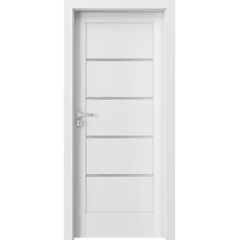 Interiérové dveře Porta Doors Interiérové dveře Verte Home G4 Dekor: bílá, Šířka - orientace: 80 cm - levé