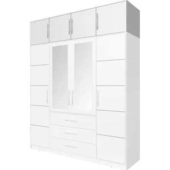 Šatní skříň Nádstavec na šatní skříň Lily D4, Barva: bílá MIRJAN 5903211155444