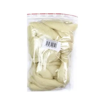 Ovčí rouno Ovčí vlna přírodní bílá mykaná 100g (Ovčí vlna přírodní bílá mykaná 100g)