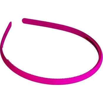 Čelenka Plastová matná čelenka rovná - růžová