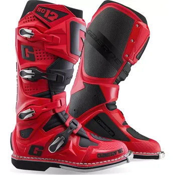 Moto obuv Motokrosové boty Gaerne SG 12 červená/černá (Motokrosová obuv SG12)