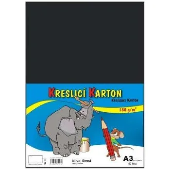 Čtvrtky černé A3 180g 50 listů (Čtvrtky černé A3 180g 50 listů)