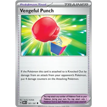 Sběratelská karetní hra Pokémon TCG Vengeful Punch 197/197