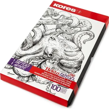 Kancelářský papír KORES Tetovací papír Kores, 21.5 x 36,8cm, 100 listů