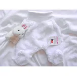 AMÁLKA Chlupaté polodupačky, bílé Velikost: 68