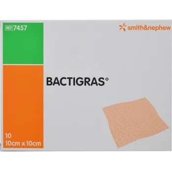 Krytí na ránu Smith Bactigras antiseptické krytí s mastí 10 x 10 cm 10 ks
