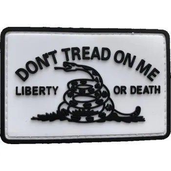 Nášivka WARAGOD Don't Tread on me PVC nášivka, bílá