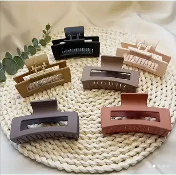 Sada velkých skřipců do vlasů 6 kusů v přírodních barvách (Vlasové doplňky )