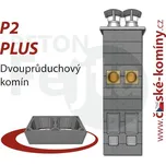 Komínová sestava PLUS P2, 10 m, 160-45°/160-45°, 2x čistič