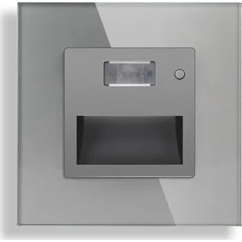 Elektrická zásuvka WELAIK Podlahové světlo + PIR sensor, 1,5W, 240V, šedá barva