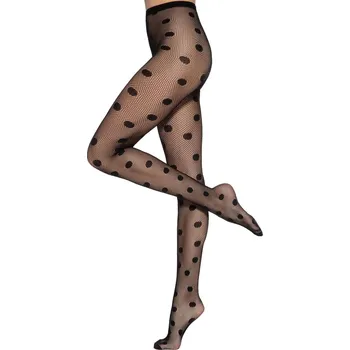 Dámské punčochy Černé vzorované punčocháče Runway Gatta, černá 1/2 i41_9999932911_2:černá_3:1/2_