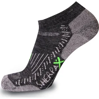 Pánské ponožky SherpaX /ApasoX Elbrus ponožky low tenké šedé