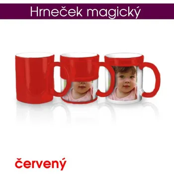 Hrneček magický - červený - bez krabičky
