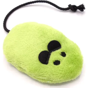 Hračka pro kočku Plyšová hračka pro kočku – myš s bylinkami, zelená Chrastítko: s chrastítkem, Bylinky: kozlík lékařský