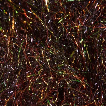 FMFly Peacock Dubbing PED-04 Brown Dk / Red - Violet effect