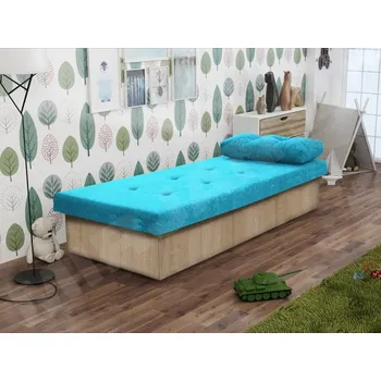 Nábytek Jednolůžková postel Nikroguta, Úložný prostor: bez úložného prostoru, Barva: dub sonoma, Potah: Suedine 29 MIRJAN 5903211097874