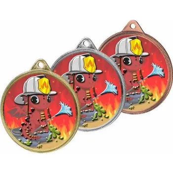 Poháry Bauer Kovová medaile MDLHM10 | Hasiči