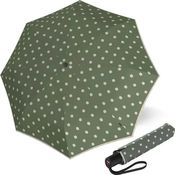 Deštník Knirps A.200 MEDIUM Dot Art Aloe - elegantní dámský plnoautomatický deštník