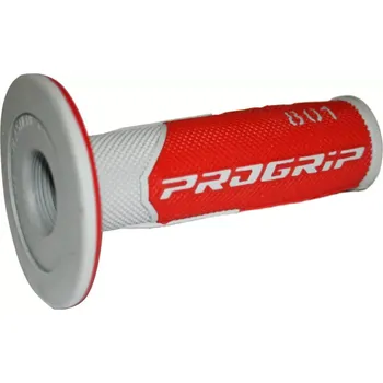 grip Dvouvrstvé motokrosové rukojeti - gripy Progrip 801 červená/šedá (Rukojeti na řidítka, ručky na moto)