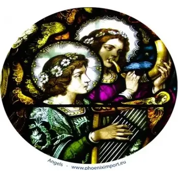 Samolepící dekorace Samolepka Mandala TŘI ANDĚLÉ