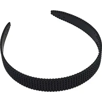 Čelenka Plastová čelenka černá pololesklá - bublinky