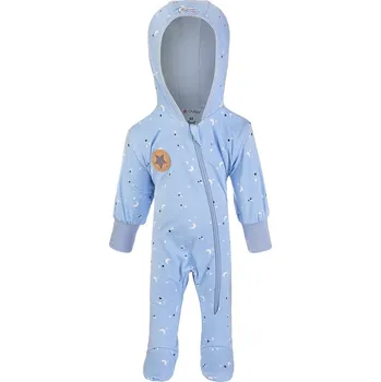 Dětský overall Little Angel Overal podšitý BIO DR Outlast® - sv.modrá hvězdičky/sv.modrá Velikost oblečení: 56