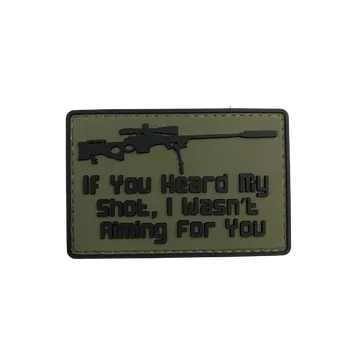 Nášivka WARAGOD If you heard my shot PVC nášivka