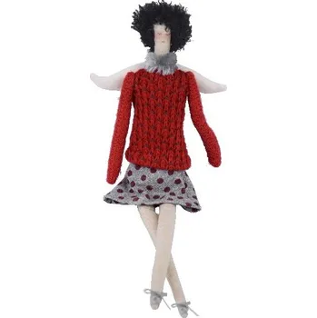 Bytová dekorace Anděl látkový sedící, 16 x 45 x 5 cm GERTA|Ego Dekor