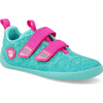 Barefoot dětské tenisky Affenzahn - Sneaker Knit Happy-Owl vegan tyrkysové Velikost: 28