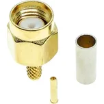 W-Star RSMAM5 - Konektor RF RP-SMA /M (Male), 5mm, krimpovací, hrot lze i pájet