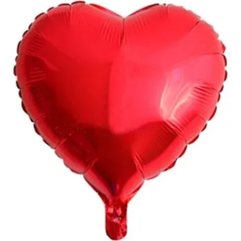 Balónek Fóliové Balónky Srdce 45cm Červené