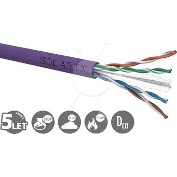Síťový kabel Instalační kabel Solarix CAT6 UTP LSOH Dca-s2,d2,a1 305m/box SXKD-6-UTP-LSOH