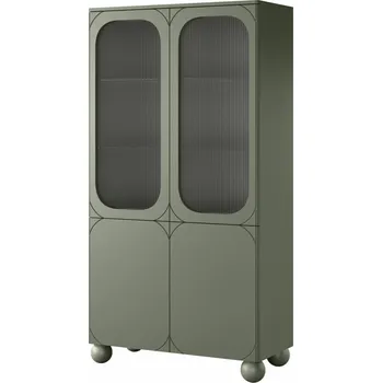 Knihovna Vitrína Sonatia II, olivová