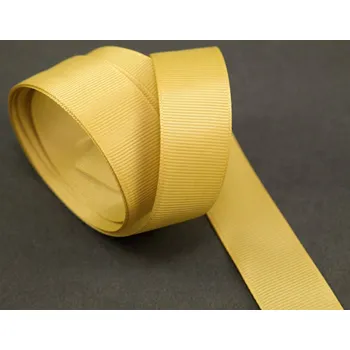 Stuha Rypsová stuha - hořčicová - šířka 5 cm