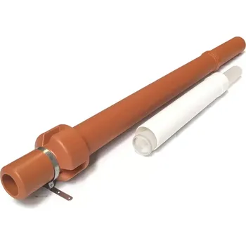 Kouřovod střešní koncovka koaxiální DN125/80, prodloužená délka, PP cihlová