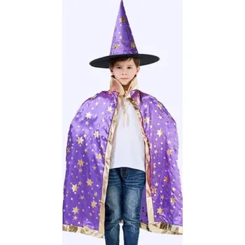 Karnevalový kostým Kostým na Halloween/ Čarodějnice, 3-12let (různé barvy) fialová