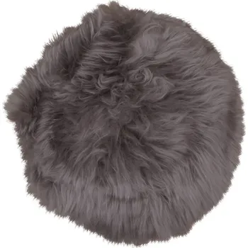 Nordic Experience Kulatý sedák Makki z pravé jehněčí kožešiny houbové barvy