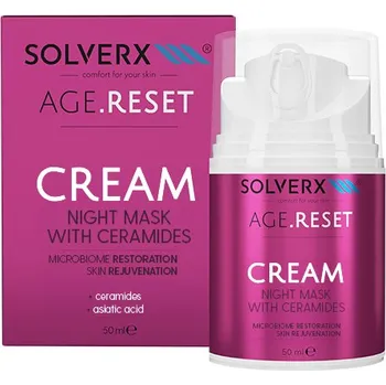 Pleťový krém Solverx Age Reset pleťový krém-maska na noc, 50 ml
