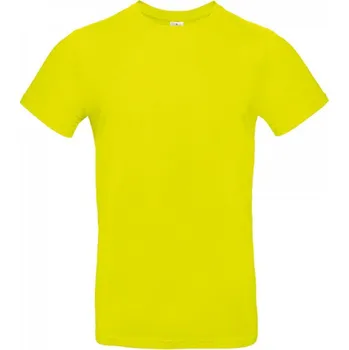 Pánská móda B&C Základní hladké bavlněné pánské triko BC 190 g/m Barva: Limetková žlutá, Velikost: 3XL BCTU03T