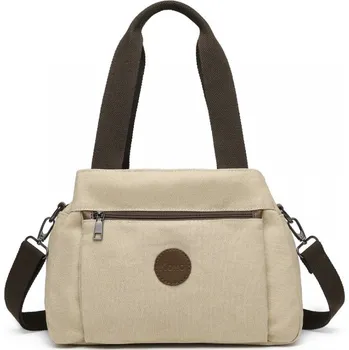 Dámská plátěná multifunkční crossbody taška KONO Saviora - khaki