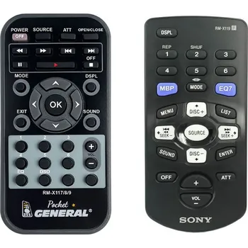 Dálkový ovladač SONY RM-X119 - dálkový ovladač duplikát