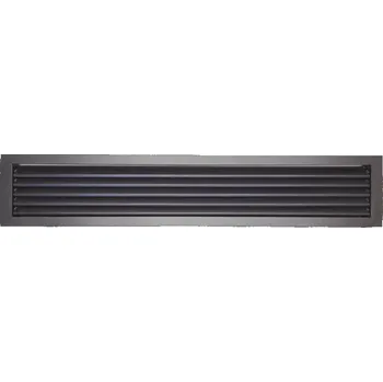 Větrací mřížka LAgrid s.r.o. Krbová rovná lamelová mřížka 80x15 Exteriér Černá
