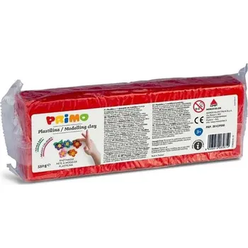 Modelovací hmota Plastelína Primo 550gr. - Červená