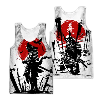 Dámská vesta Letní vesta s potiskem 3D, tílko Samurai Oni Mask Velikost: L, Barva (Varianta): vesta 6