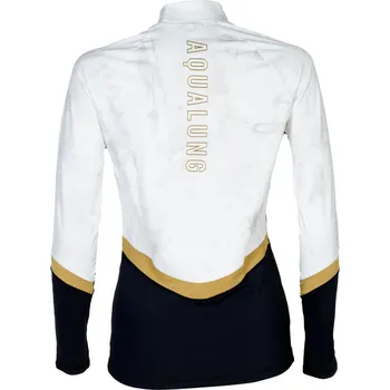 Potápěčské vybavení Aqualung tričko RASH GUARD SLIM FIT LONG SLEEVE WOMEN BLACK/WHITE dámské, dlouhý rukáv Velikost: M